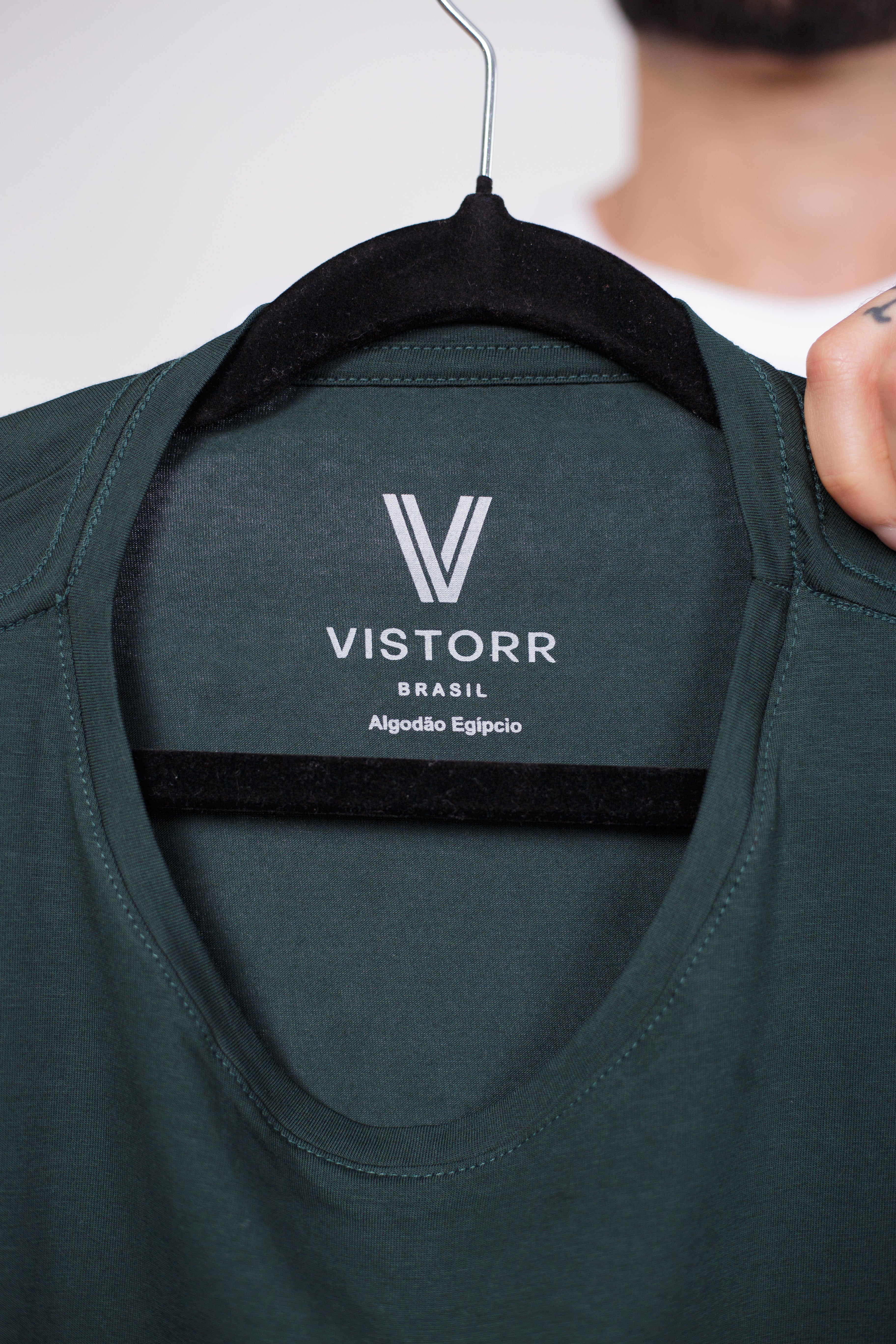 camiseta de algodão egípcio Vistorr masculina