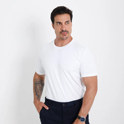 Kit 4 Camisetas Básicas Algodão Egípcio