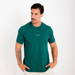 Camiseta de algodão egípcio verde Vistorr Brasil