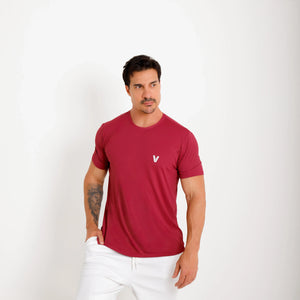 Camiseta de poliamida cinza Vistorr V — vista frontal