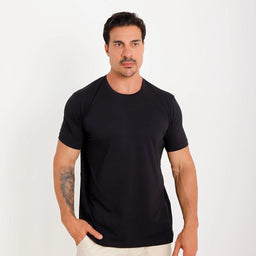 Kit 6 Camisetas Básicas Algodão Egípcio